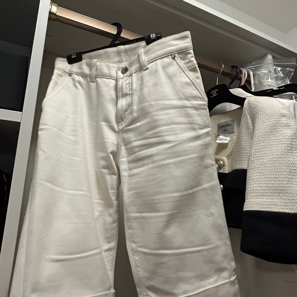Loro Piana denim white bermudas